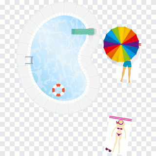 Nadar, natación, piscina, verano, deporte PNG