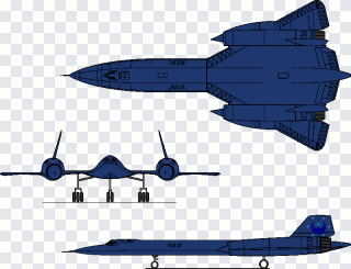 Fighter aircraft Lockheed SR-71 Blackbird PNG