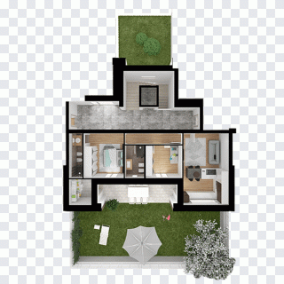 Casa, construcción, espacio, alzado PNG