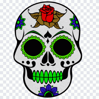 Skull, Icon, Skull Icon, Day Of The Dead PNG