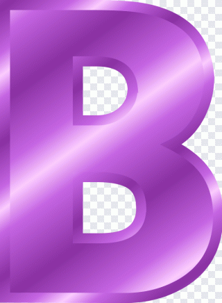 Alphabet Letter, Letter B, purple, violet PNG