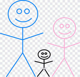 Family, Stickmen, Baby, Child, Infant PNG