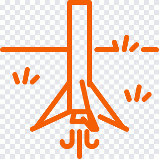 Falcon, land, landing, rocket PNG