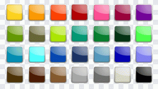 Button, Icon, Square, Colorful, Edge PNG