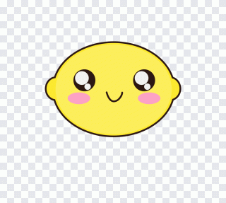 Citron, émoticône, humain, sourire, art PNG