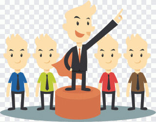 Liderança, educação, criança, mão, equipe PNG