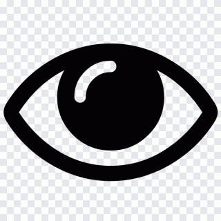 Font Awesome, ojo, personas, blanco y negro PNG
