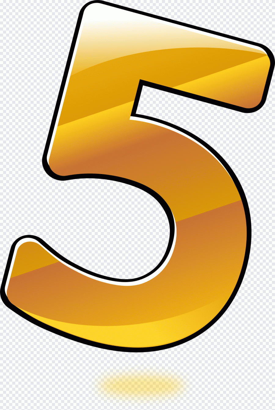Or, chiffre, nombres PNG
