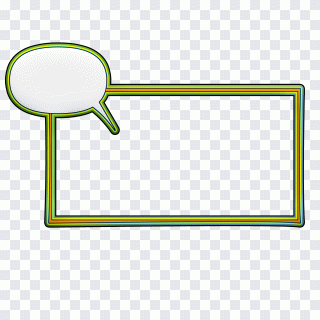Sprechblase, Scrapbooking, bunt PNG