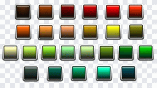 Button, Icon, Square, Colorful PNG