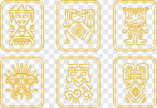 Criatividade, dourado, vetor de moldura PNG