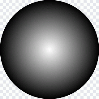 Hand painted black circle, hand, halo PNG