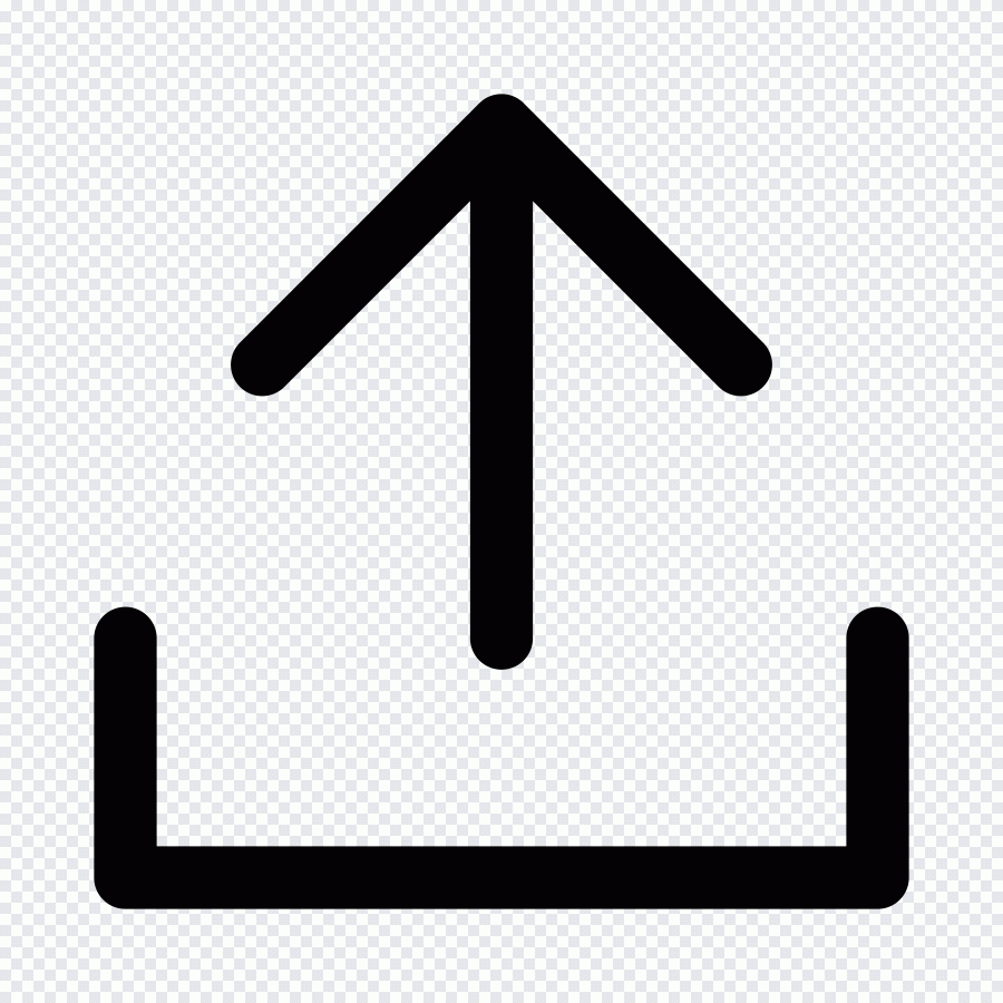 Seta, interface, upload PNG