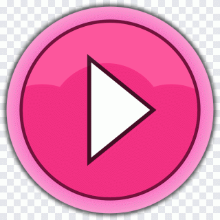 Botão, reprodutor de mídia, magenta, rosa PNG