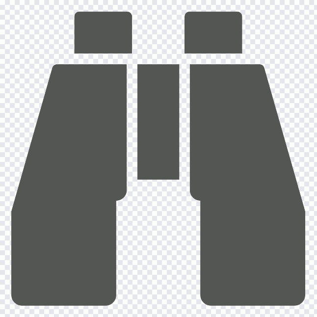 Font Awesome, rectángulo, prismáticos, negro PNG