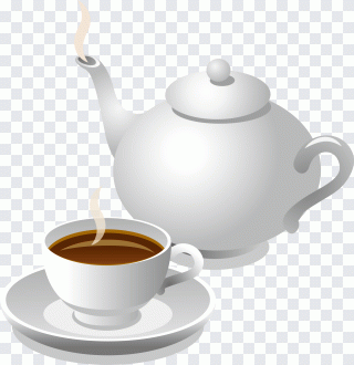 White coffee Cappuccino Earl Grey tea PNG