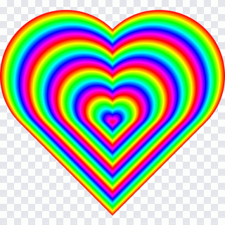 Regenbogen, Herz, Farbe, Animation, Objekte PNG