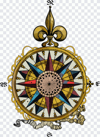 Rosa dos ventos, bússola, mapa, técnica PNG