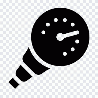 Presión, medición, indicador, blanco y negro PNG