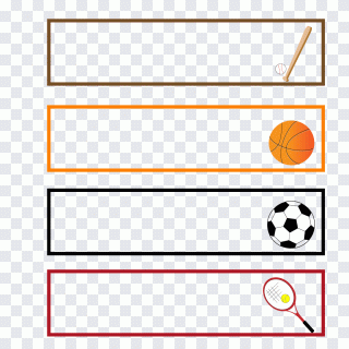 Nom, sport, basket-ball, jaune, texte PNG