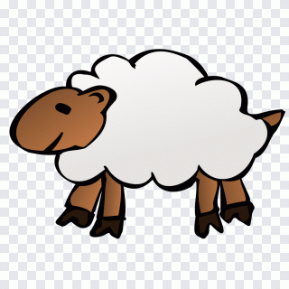 Mouton, agneau, laine, bovin, animation PNG