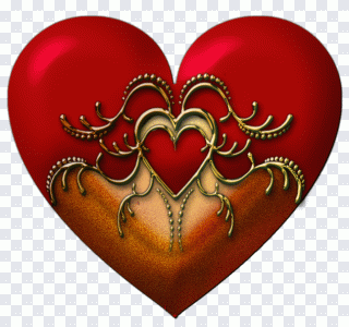 Animated film, love, heart, decoupage PNG