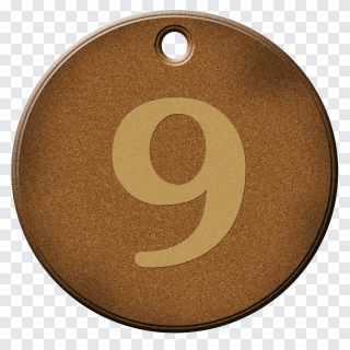 ICO Icon, Number 9, brown, numerical Digit PNG