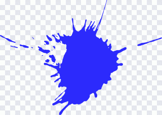 Pintura, azul, salpicadura PNG