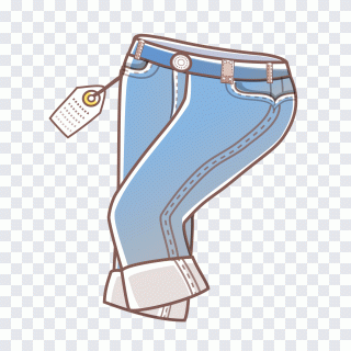 Trousers Jeans, Hand-drawn graphics pant PNG