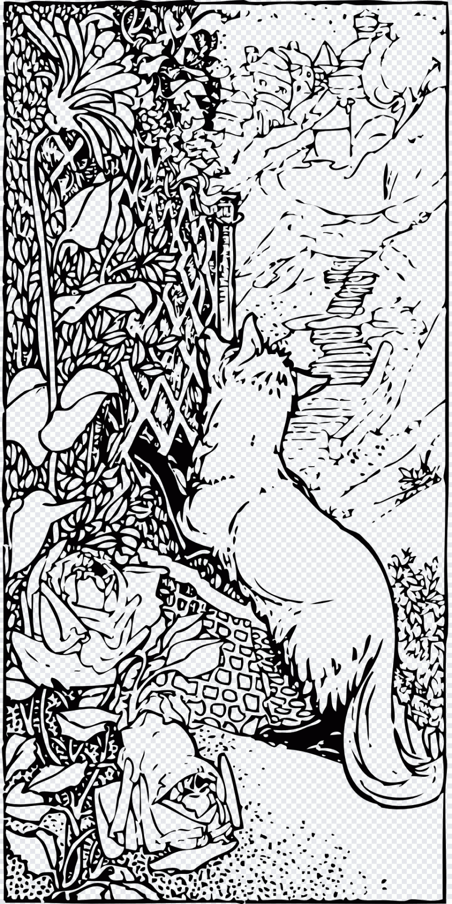 Renard, animal, escalade, nature PNG