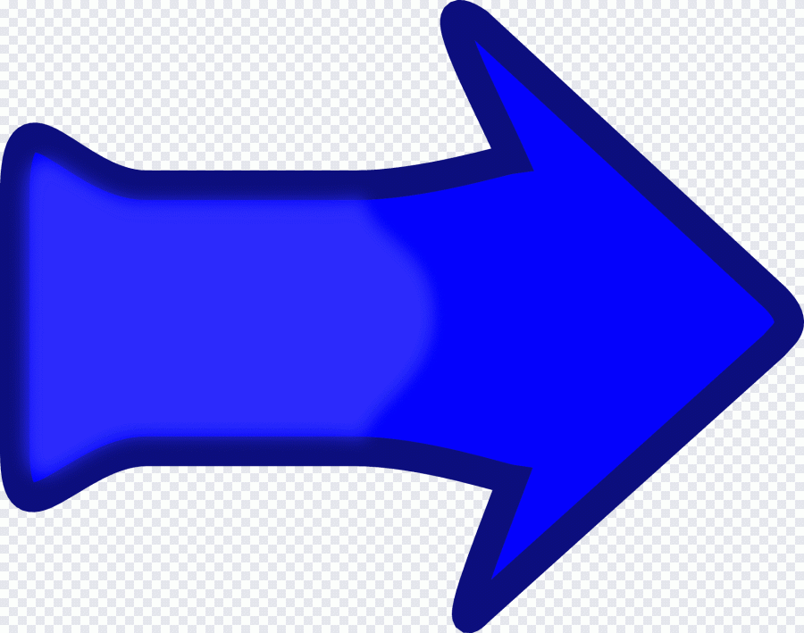 Flèche, bleu, direction, droite, symbole PNG