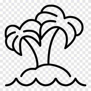 Sommer, Handfläche, Insel, Strand, Meer PNG