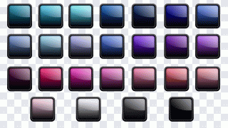 Button, Icon, Square, Colorful, Edge PNG