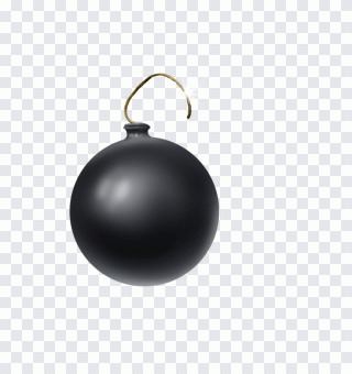 Sphere, Black Bomb, black Hair, simple PNG