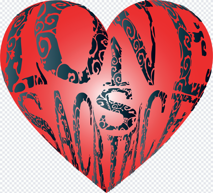Amor, coração, palavras e frases PNG