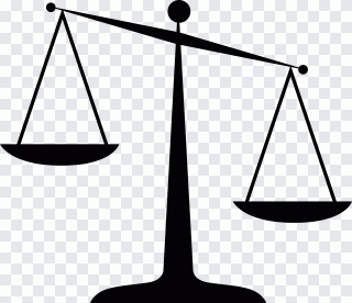 Justice Measuring Scales, english, triangle PNG
