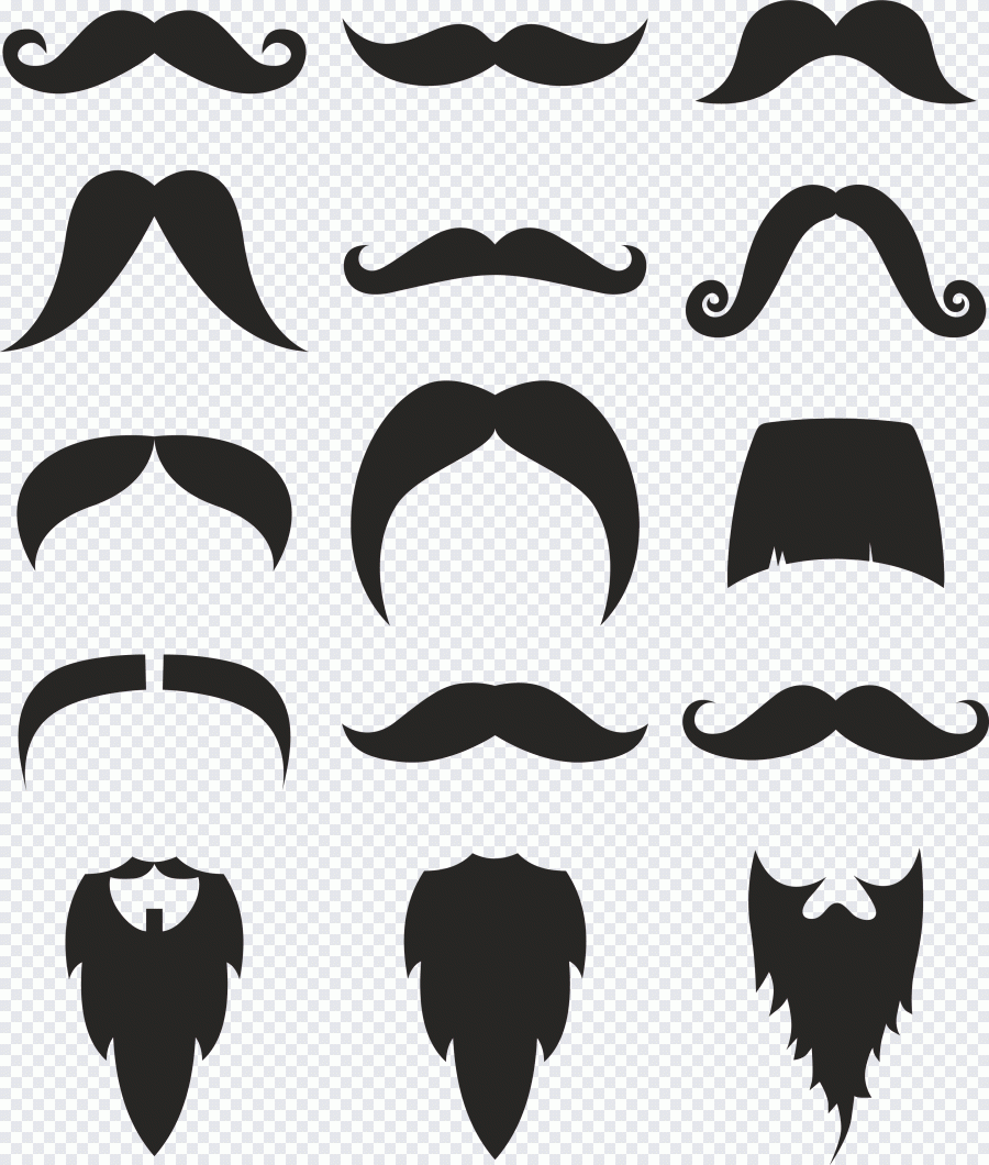 Barbe, personnes, silhouette, vexel PNG