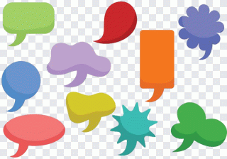 Speech balloon, Color Tips dialogue message PNG