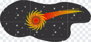 Étoile, orange, dessin PNG