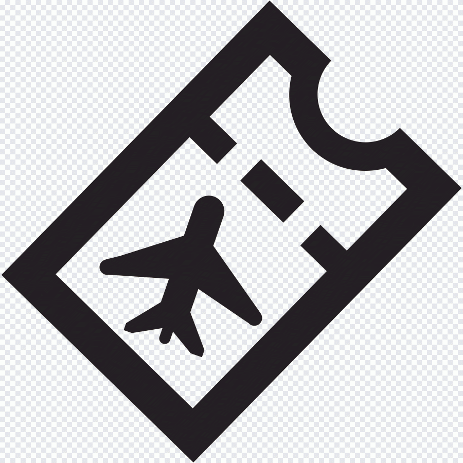 Vol, avion, billet, transport PNG