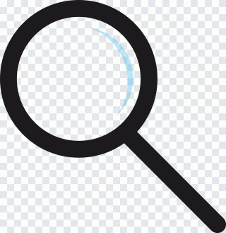 Magnifier, Glass, Icon, Nero, Vector PNG