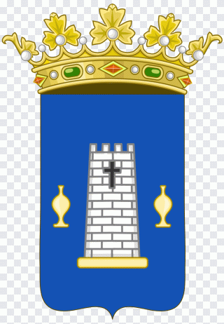 Blason, bleu, texte, Espagne, jaune PNG