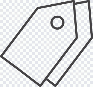 Bookmark, Label, Reading, Simple, Black PNG