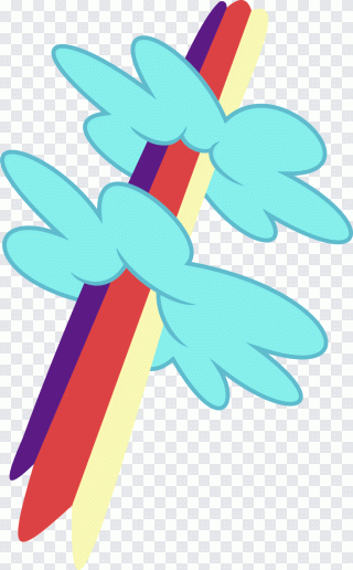 Arc-en-ciel, rainbow dash, poney, art PNG