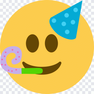 Emoji, émoticône, sourire, chapeau de fête PNG