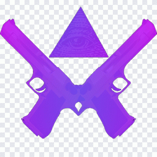 Pistol Firearm Weapon, Sticker, love, purple PNG
