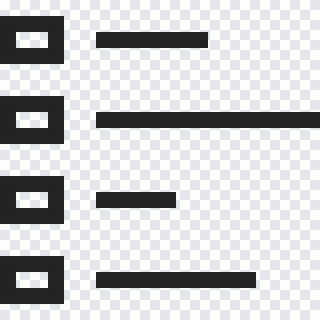 Menu, quadrado, folha PNG