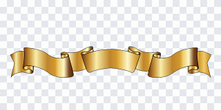 Ribbon, Gold ribbons, text, rectangle PNG