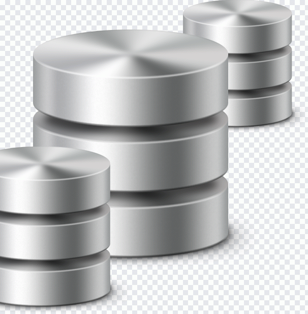Datenbank, Server, Metall, Kunde, Zylinder PNG