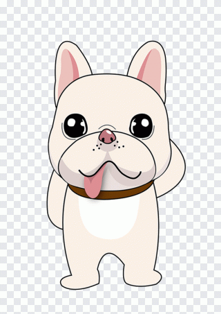 Perro, mano, lengua, ojos, grande PNG